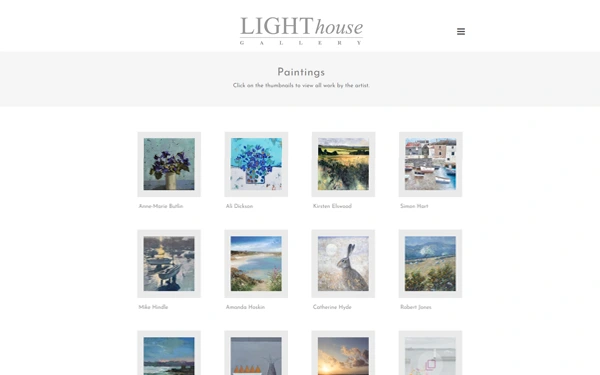 Lighthouse Gallery website